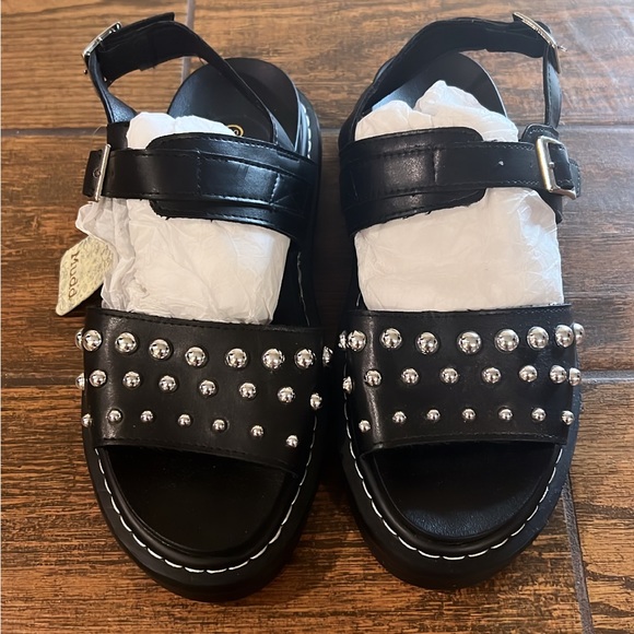 Mudd Alexis Black Studded Sandal - Picture 2 of 5